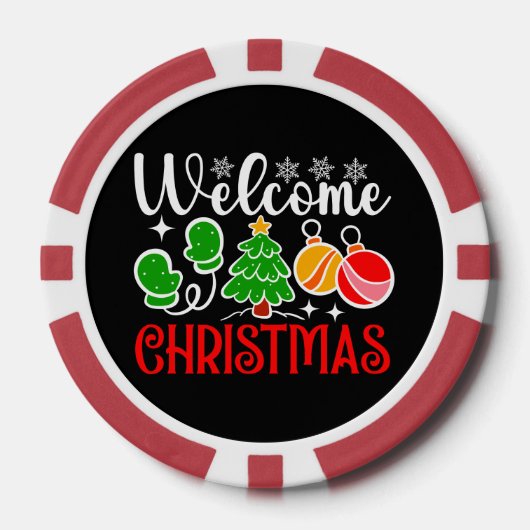 Welkom Kerstmis-63758 Poker Chips (Voorkant)