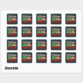 Welkom Kerstmis-63758 Vierkante Sticker (Vel)