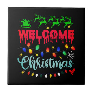 Welkom Kerstmis-81124 Tegeltje