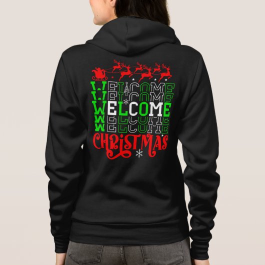 Welkom Kerstmis-84767 Hoodie (Achterkant)
