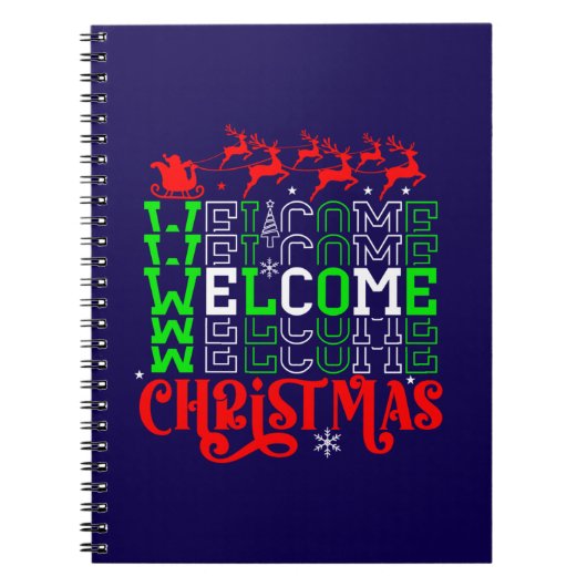 Welkom Kerstmis-84767 Notitieboek (Voorkant)