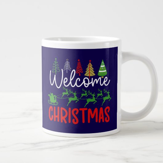 Welkom Kerstmis-84964 Grote Koffiekop (Rechts)
