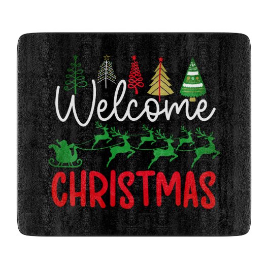 Welkom Kerstmis-84964 Snijplank (Voorkant)