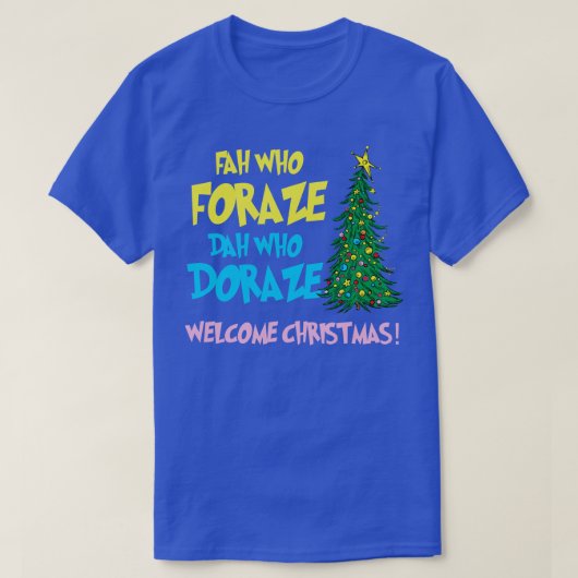 Welkom Kerstmis T-shirt (Design voorkant)