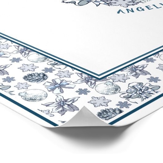 Welkom kerstNutkraker Wreath Weddenschap Poster (Hoek)