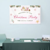 Welkom Kerstvakantie Banner Santa Cookies (Beurs)