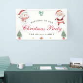 Welkom Kerstvakantie Banner Snowman (Beurs)