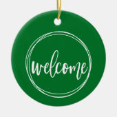 Welkom - Kerstversiering Keramisch Ornament (Voorkant)