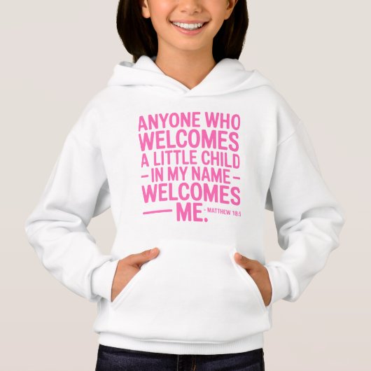 Welkom Kids Cozy Hoodie Ontwerp (Voorkant)