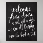 Welkom Kies een 8 x 10-gebarentaal in het moederbo Poster (Voorkant)