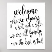 Welkom Kies een Zitplaats en geen Teken van Side 8 Poster (Voorkant)