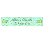 Welkom Kinderen Verjaardagsfeestje | kikker Korte Tafelloper (Horizontaal)