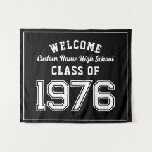 Welkom Klas van 1976, Zwarte Reünie Feestdecoratie