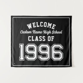 Welkom Klas van 1996, Zwarte Reünie Feestdecoratie Wandkleed