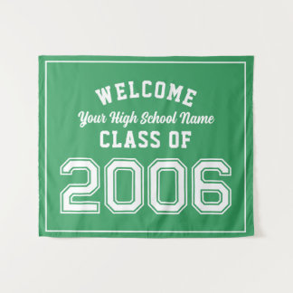 Welkom klas van 2006, 20 Jaar Reünie Decor Wandkleed