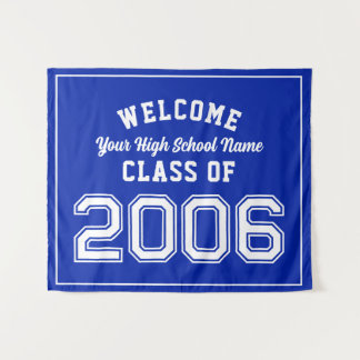 Welkom klas van 2006, 20 Jaar Reünie Decoratie Wandkleed