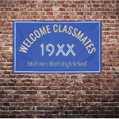 Welkom klasgenoten reunion banner