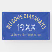 Welkom klasgenoten reunion banner (Horizontaal)