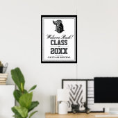Welkom Klassereünie Schoolmascotte Poster (Thuiskantoor)