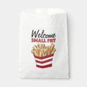 Welkom, klein, Frans frons, fodie Baby shower Bedankzakje (Voorkant)