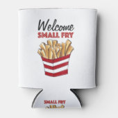 Welkom, klein, Frans frons, fodie Baby shower Blikjeskoeler (Voorkant)