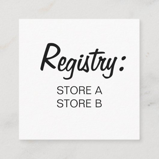 Welkom, klein, Frans frons, fodie Baby shower Informatiekaartje (Achterkant)