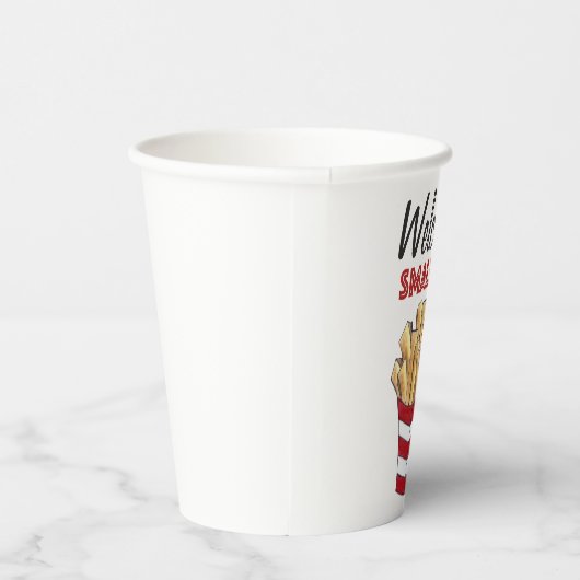 Welkom, klein, Frans frons, fodie Baby shower Papieren Bekers (Rechts)