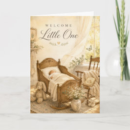 Welkom Kleine Baby Congratulatiekaart Kaart