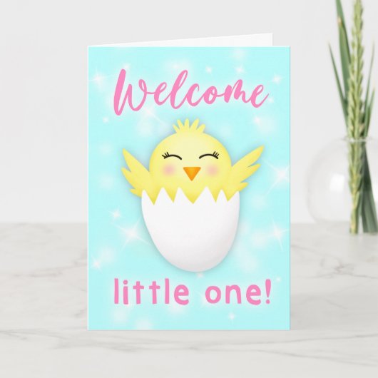 Welkom Kleine Baby Kaart (Voorkant)