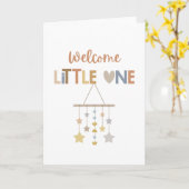 Welkom kleine | Baby-Kaart Kaart (Gele Bloem)