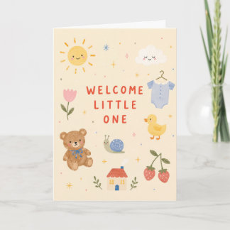 Welkom Kleine Baby Shower Kaart