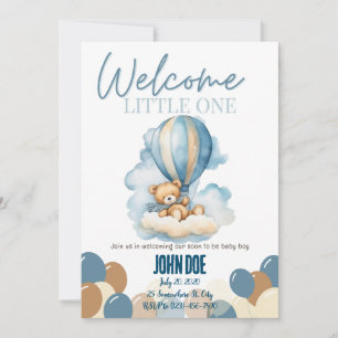 Welkom kleine baby shower uitnodiging