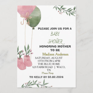 Welkom Kleine Baby Uitnodiging voor Baby Shower