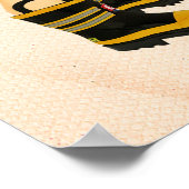 Welkom Kleine Brandweerman Baby Shower Poster (Hoek)