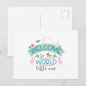 Welkom kleine briefkaart (Voorkant / Achterkant)