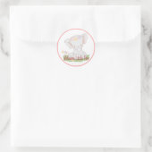 Welkom Kleine Een Baby Olifant Ronde Sticker (Tas)