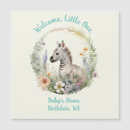 Welkom, kleine één geboortekaartje / Baby shower Magnetische Uitnodiging