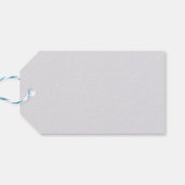 Welkom Kleine Één Gift Label {Lichtblauw en Grijs} Cadeaulabel (Achterkant Horizontaal)