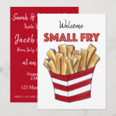 Welkom, kleine france, nieuwe babyschoenen kaart (Voorkant / Achterkant)