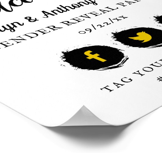 Welkom kleine honingbijenpartij poster (Hoek)