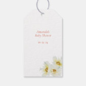 Welkom Kleine Pompoen Watercolor Baby Shower Cadeaulabel (Achterkant)