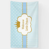 Welkom, kleine prins, baby spandoek (Verticaal)