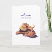 Welkom Kleine Verkenner Leeuw Kaart (Voorkant)