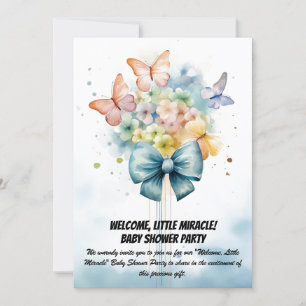 Welkom, kleine wonder! - Baby shower Party Invit Kaart