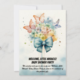 Welkom, kleine wonder! - Baby shower Party Invit Kaart