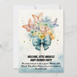 Welkom, kleine wonder! - Baby shower Party Invit Kaart
