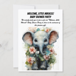 Welkom, kleine wonder! - Baby shower Party Invit Kaart