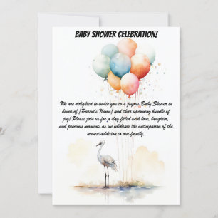 Welkom, kleine wonder! - Baby shower Party Invit Kaart