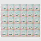 Welkom kleine zeeschildpad cadeaupapier (Vlak)