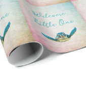 Welkom kleine zeeschildpad cadeaupapier (Rol Hoek)